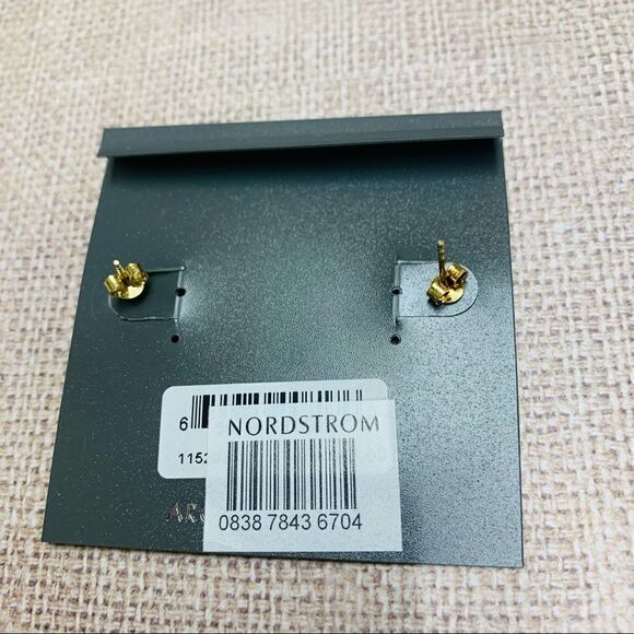 Argento Vivo Sterling Silver Square Earrings - Picture 2 of 3